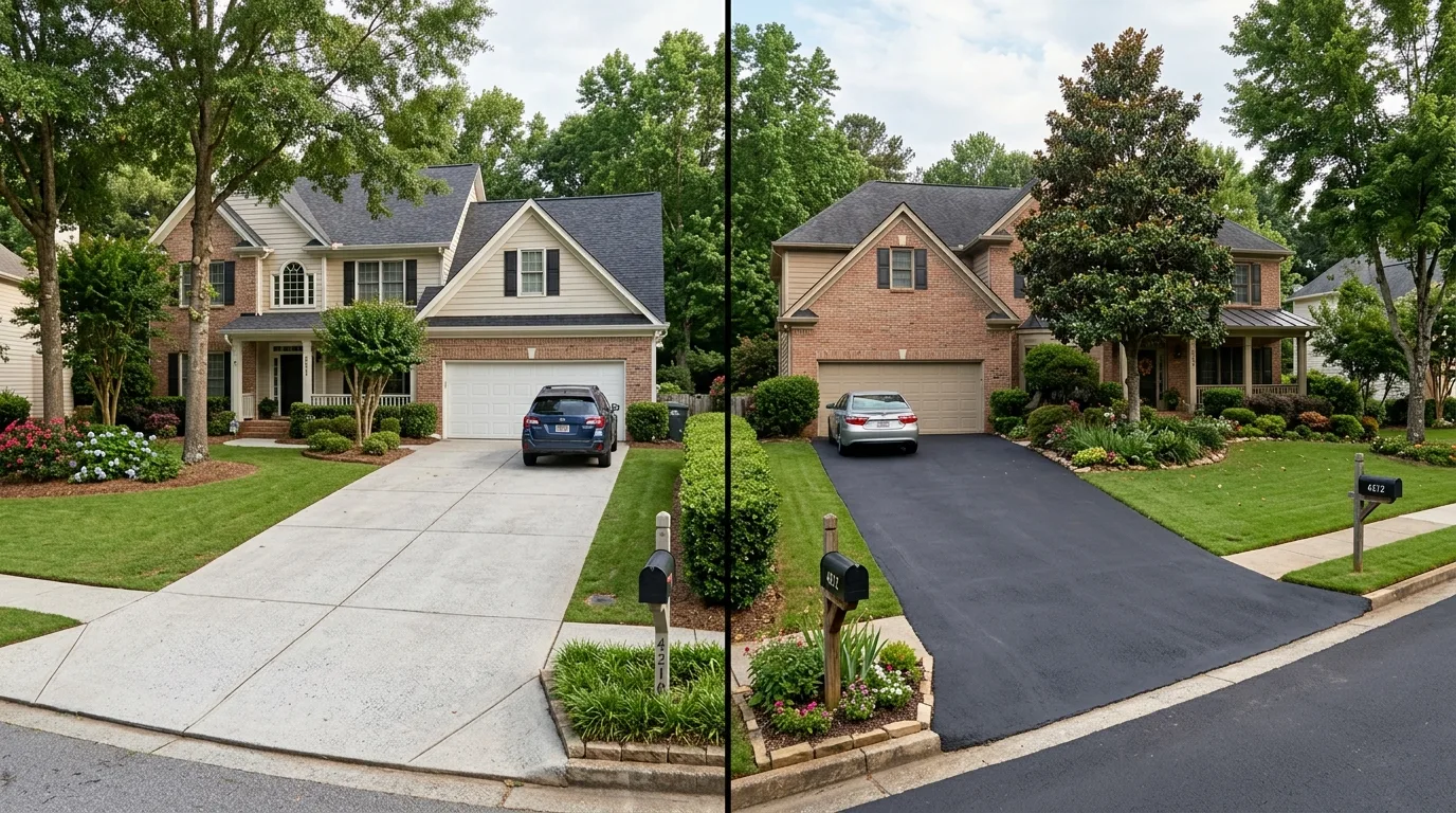 Concrete vs. Asphalt Driveways: Which Is Better for Cobb County Homes?